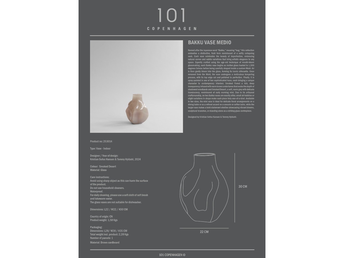 Ваза 101 Copenhagen Bakku