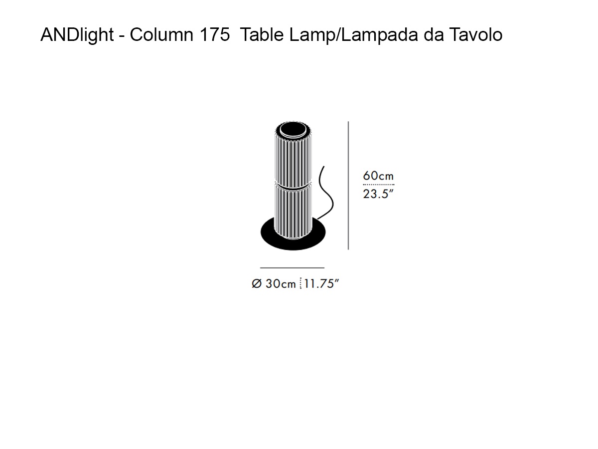 A-N-D Column 175 Table Lamp