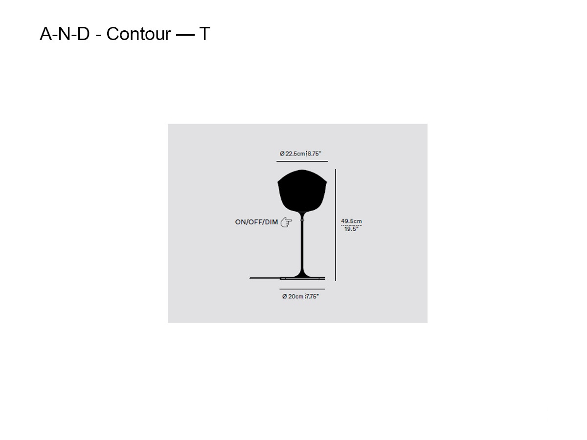 A-N-D Contour T Table Lamp