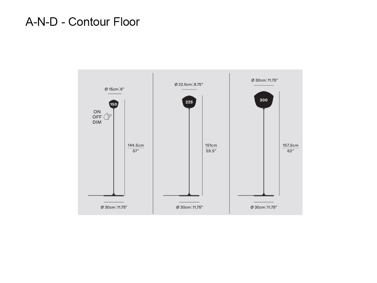 A-N-D Contour Floor Lamp And Light