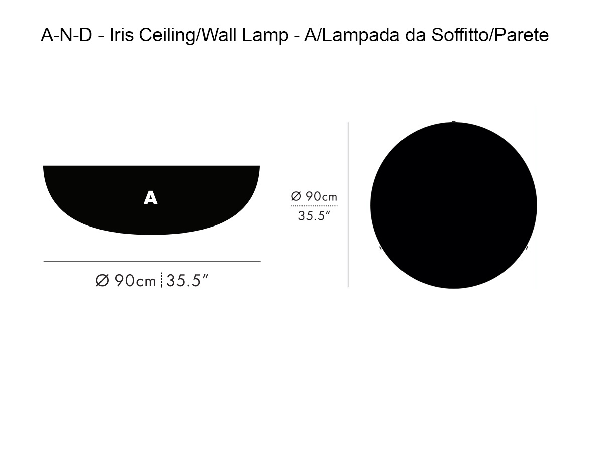 A-N-D Iris Ceiling Wall Lamp