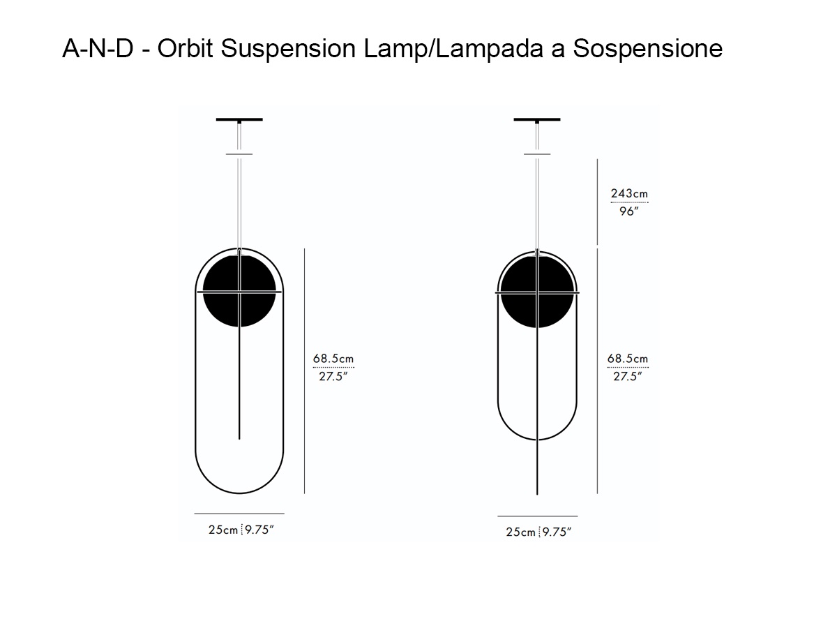 A-N-D Orbit Suspension Lamp