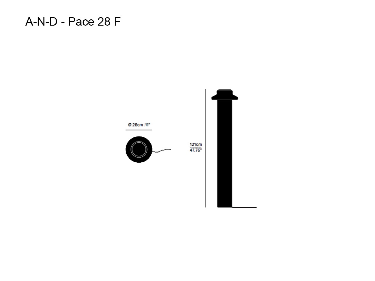 A-N-D Pace 28 F Floor Lamp