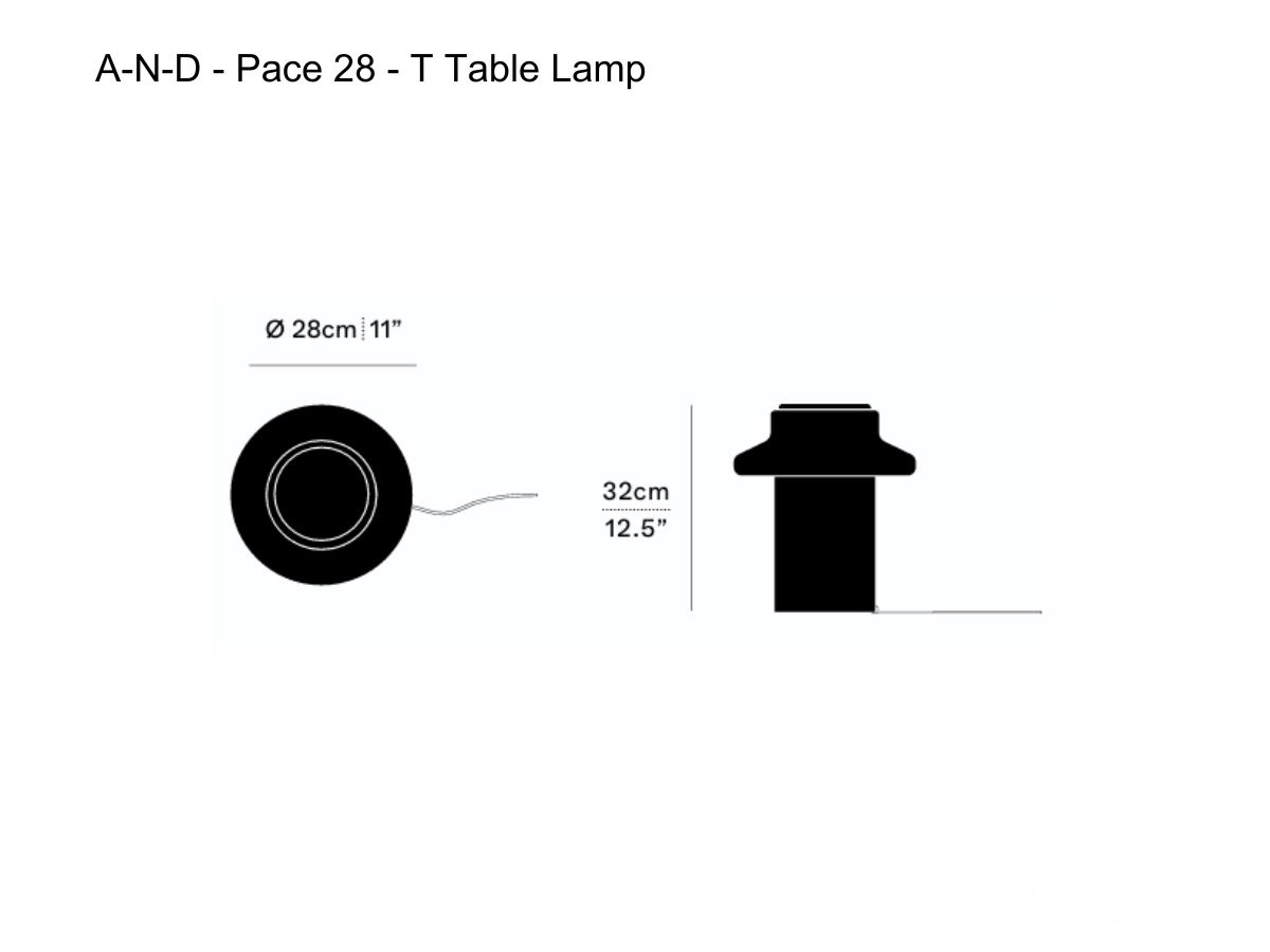 A-N-D Pace 28 T Table Lamp