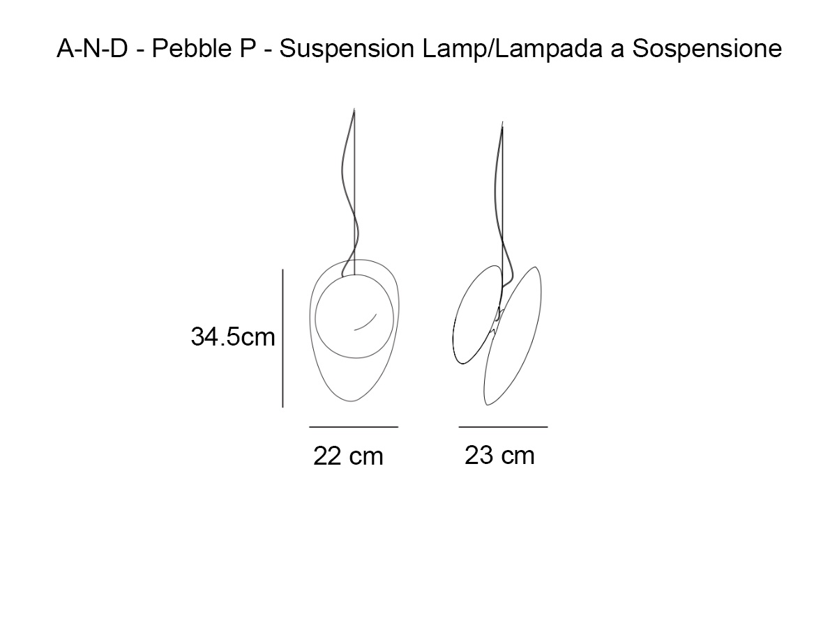 A-N-D Pebble P Suspension Lamp