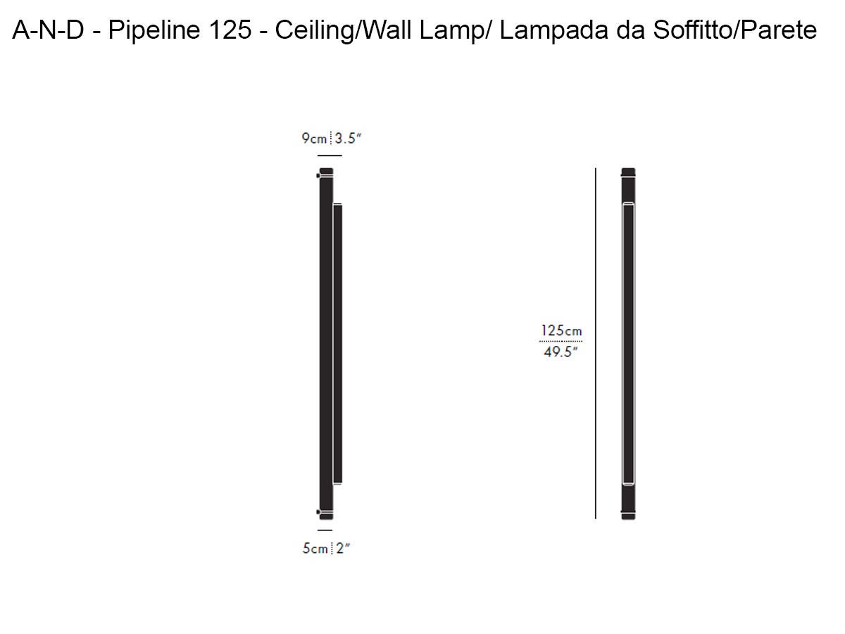 A-N-D Pipeline 125 Ceiling Wall Lamp