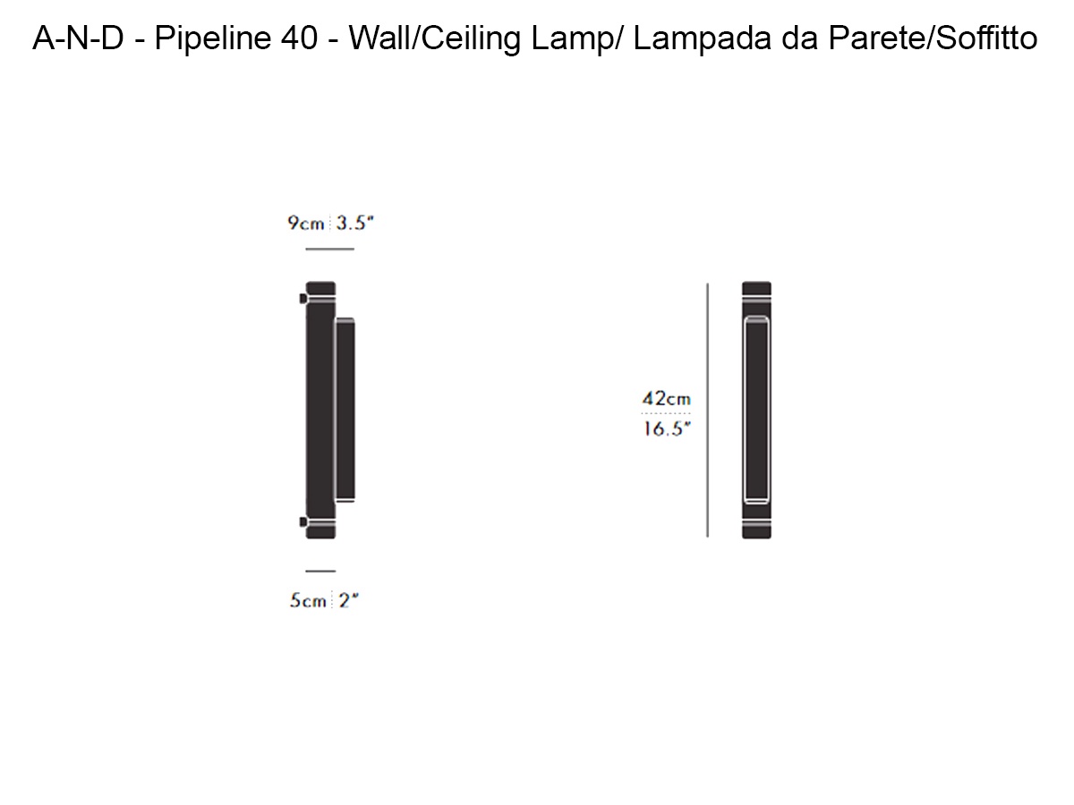 A-N-D Pipeline 40 Ceiling Wall Lamp