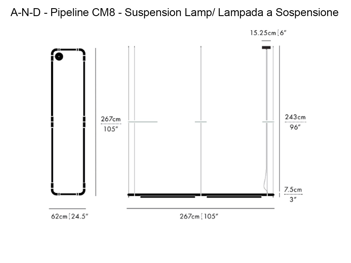 A-N-D Pipeline Cm8 Suspension Lamp