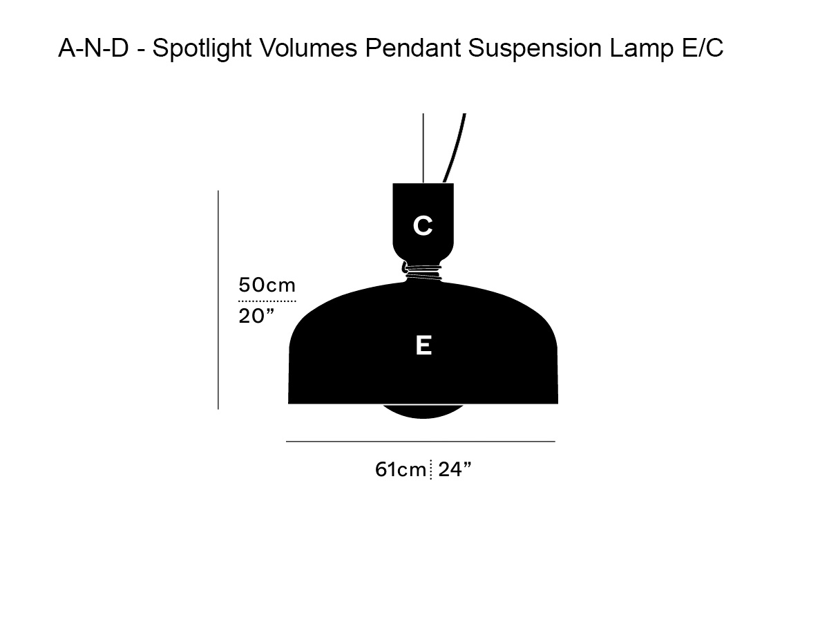 Подвесной светильник A-N-D Spotlight Volumes, C