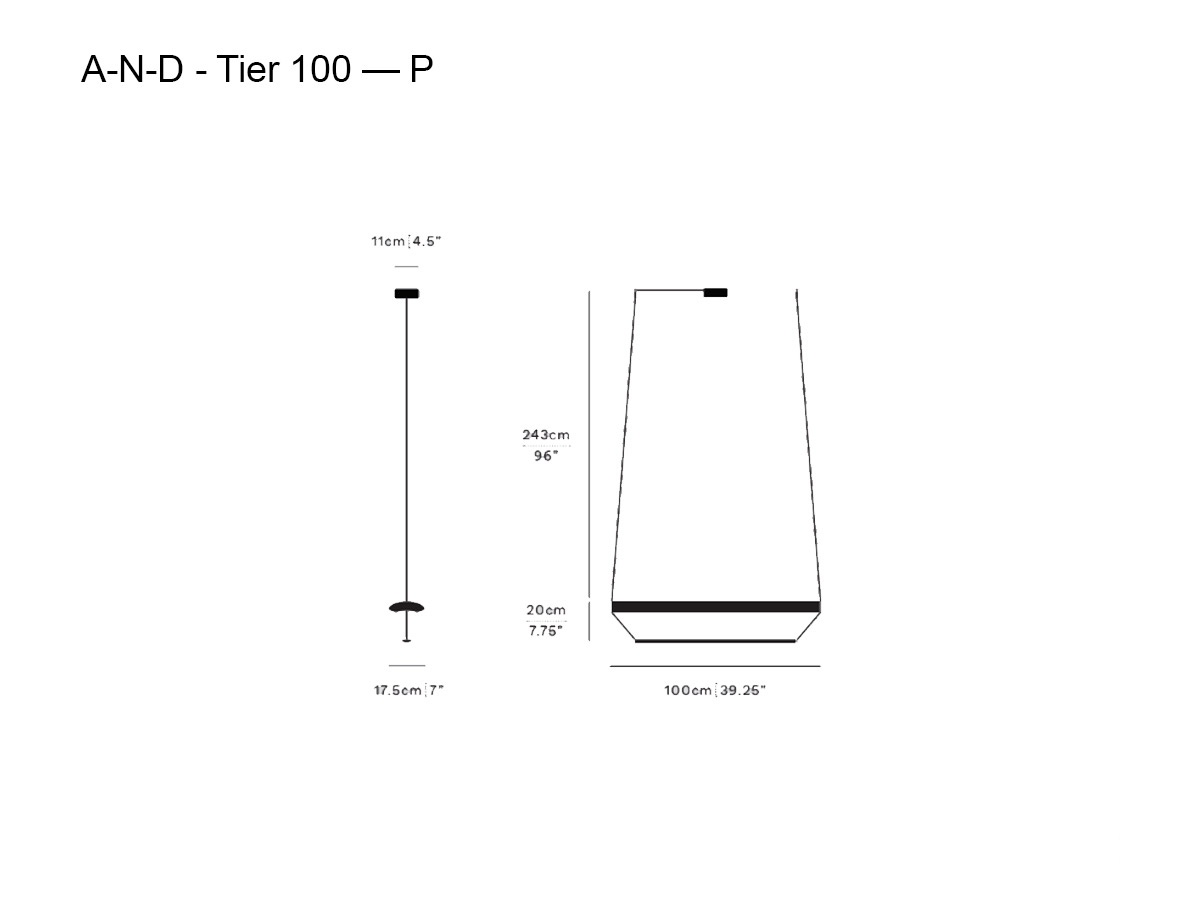 A-N-D Tier 100 P Suspension Lamp