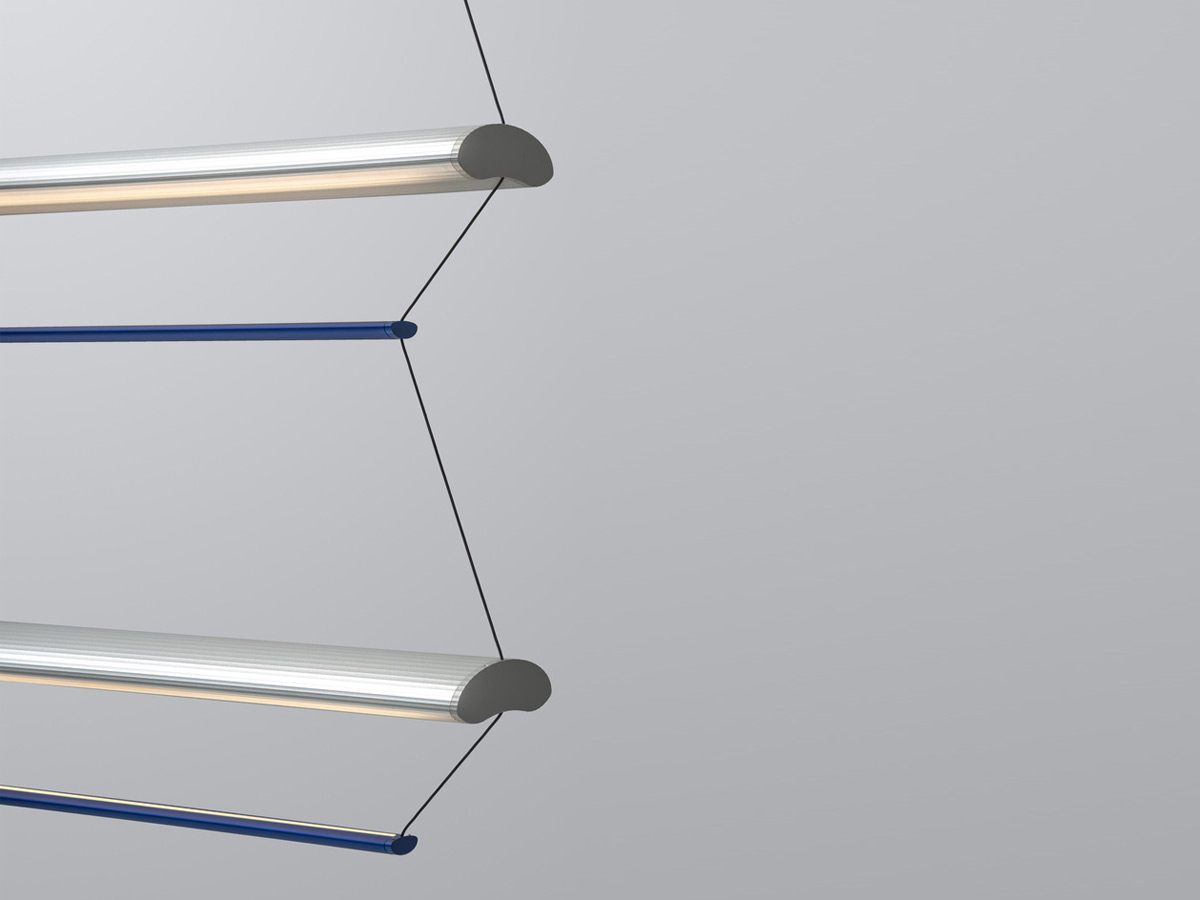 A-N-D Tier 100 Vertical P Suspension Lamp