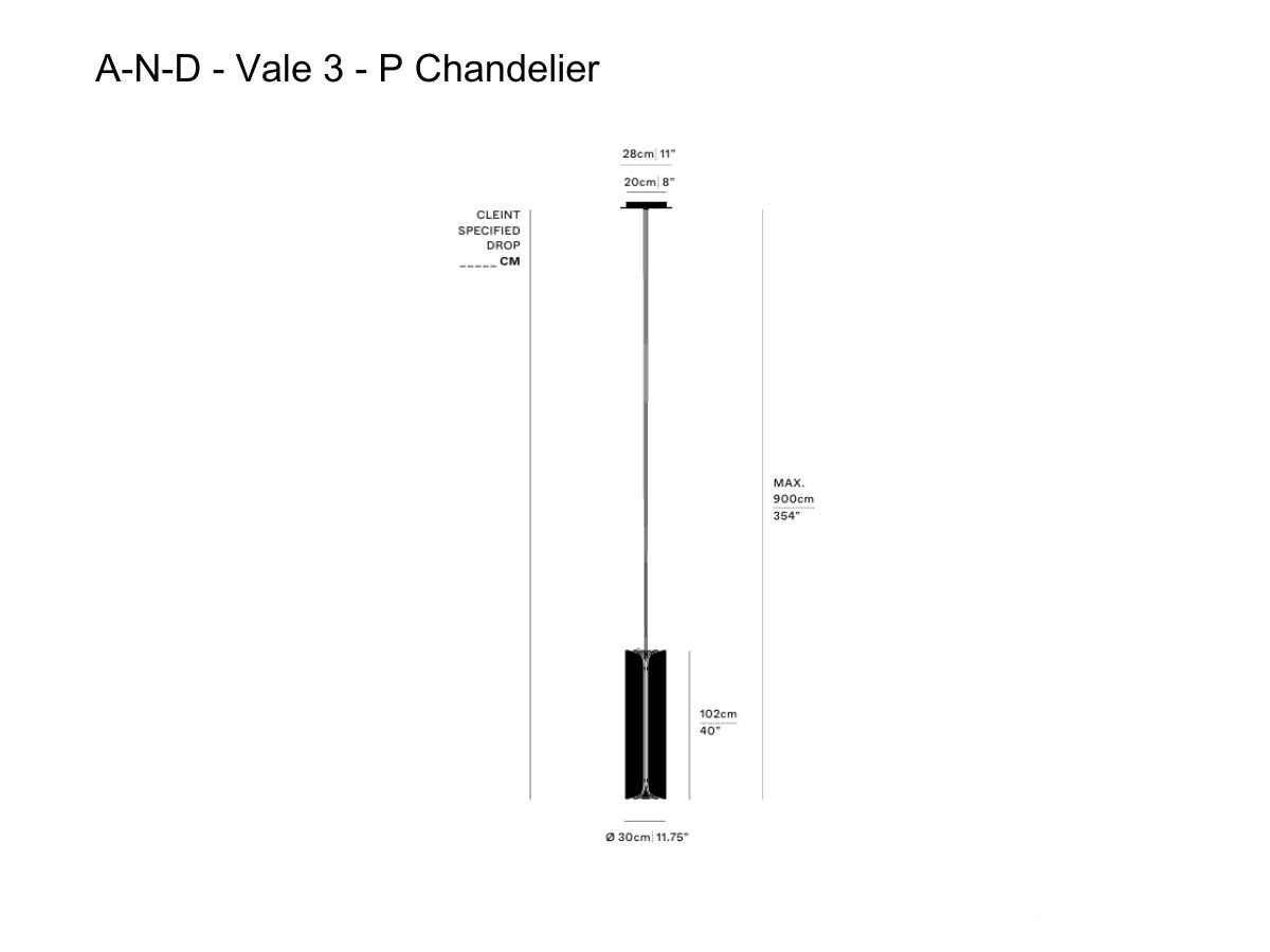 A-N-D Vale 3 P Chandelier
