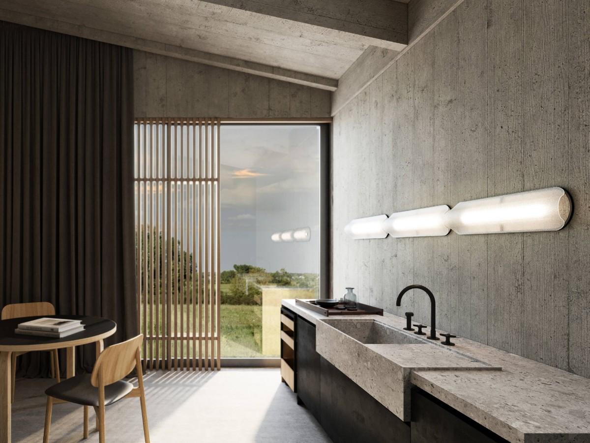 A-N-D Vale System 3 Wall Ceiling Lamp End To End Horizontal