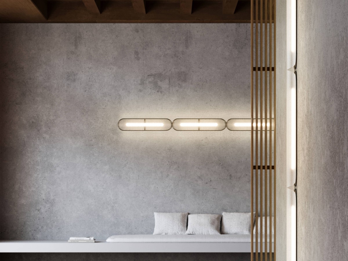 A-N-D Vale System 3 Wall Ceiling Lamp End To End Horizontal