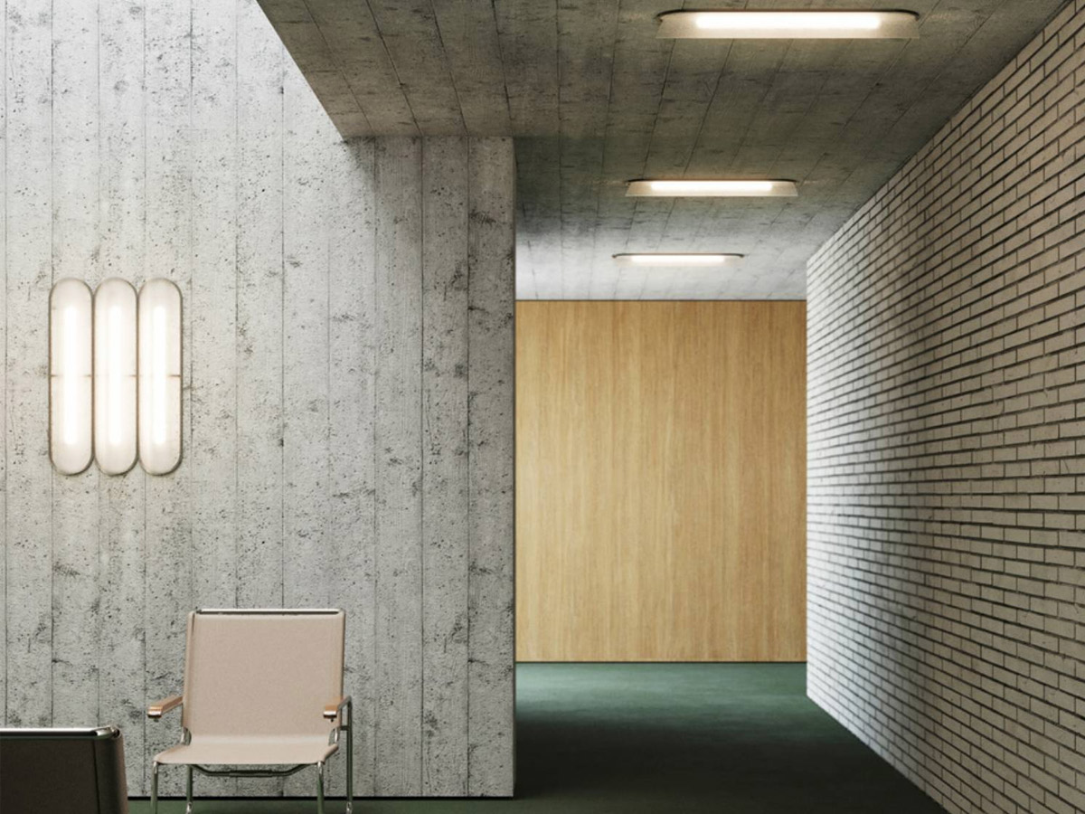 A-N-D Vale System 3 Wall Ceiling Lamp Side To Side Horizontal