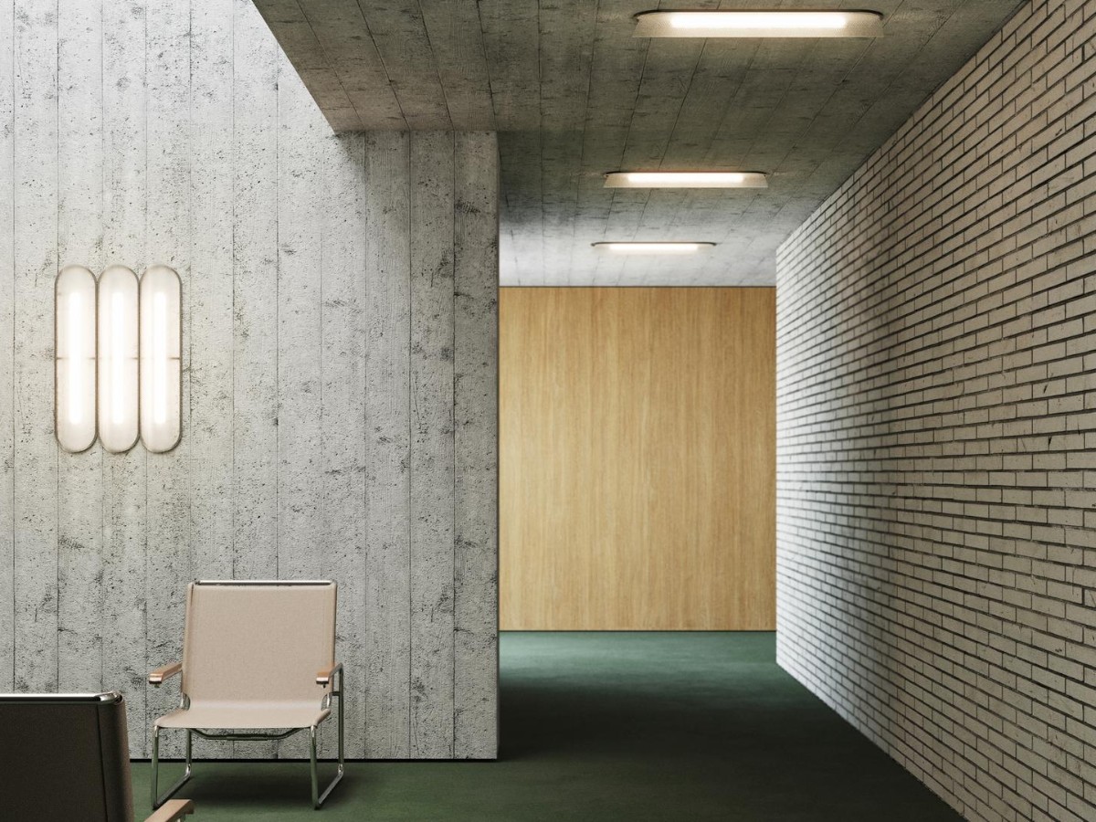 A-N-D Vale System 3 Wall Ceiling Lamp Side To Side Vertical