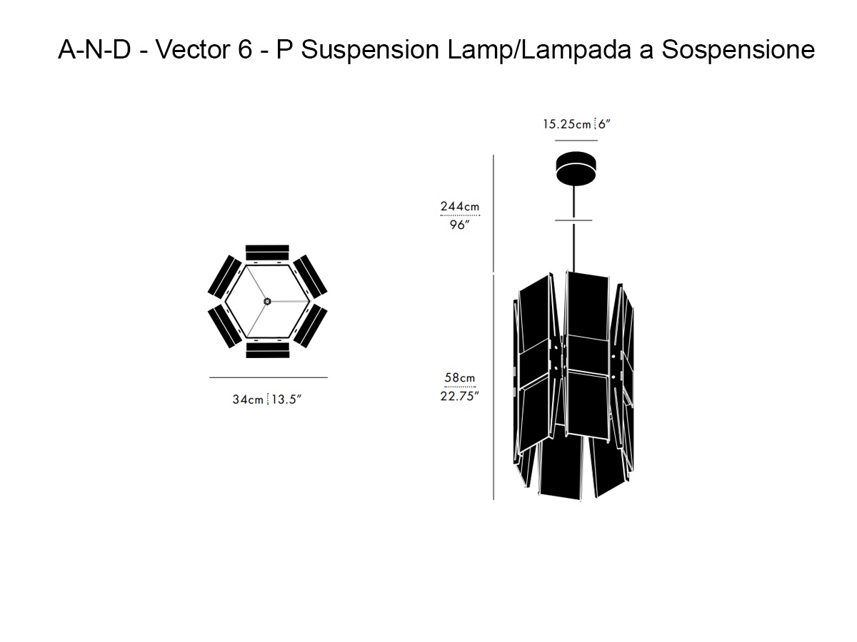 A-N-D Vector 6 P Suspension Lamp