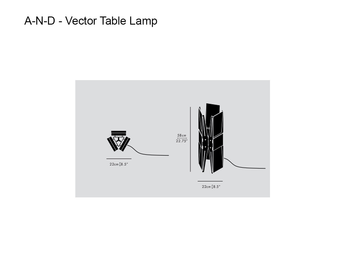 A-N-D Vector Table Lamp