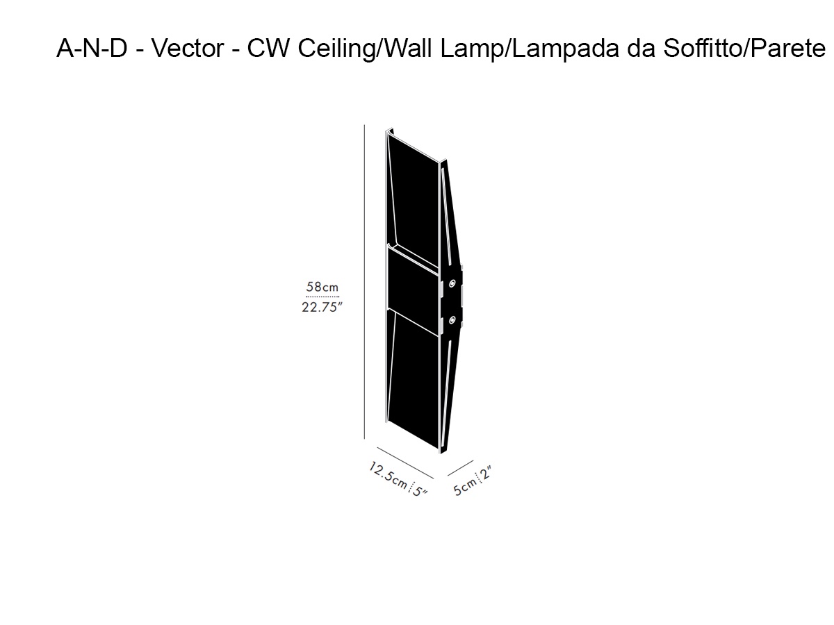 A-N-D Vector Cw Ceiling Wall Lamp
