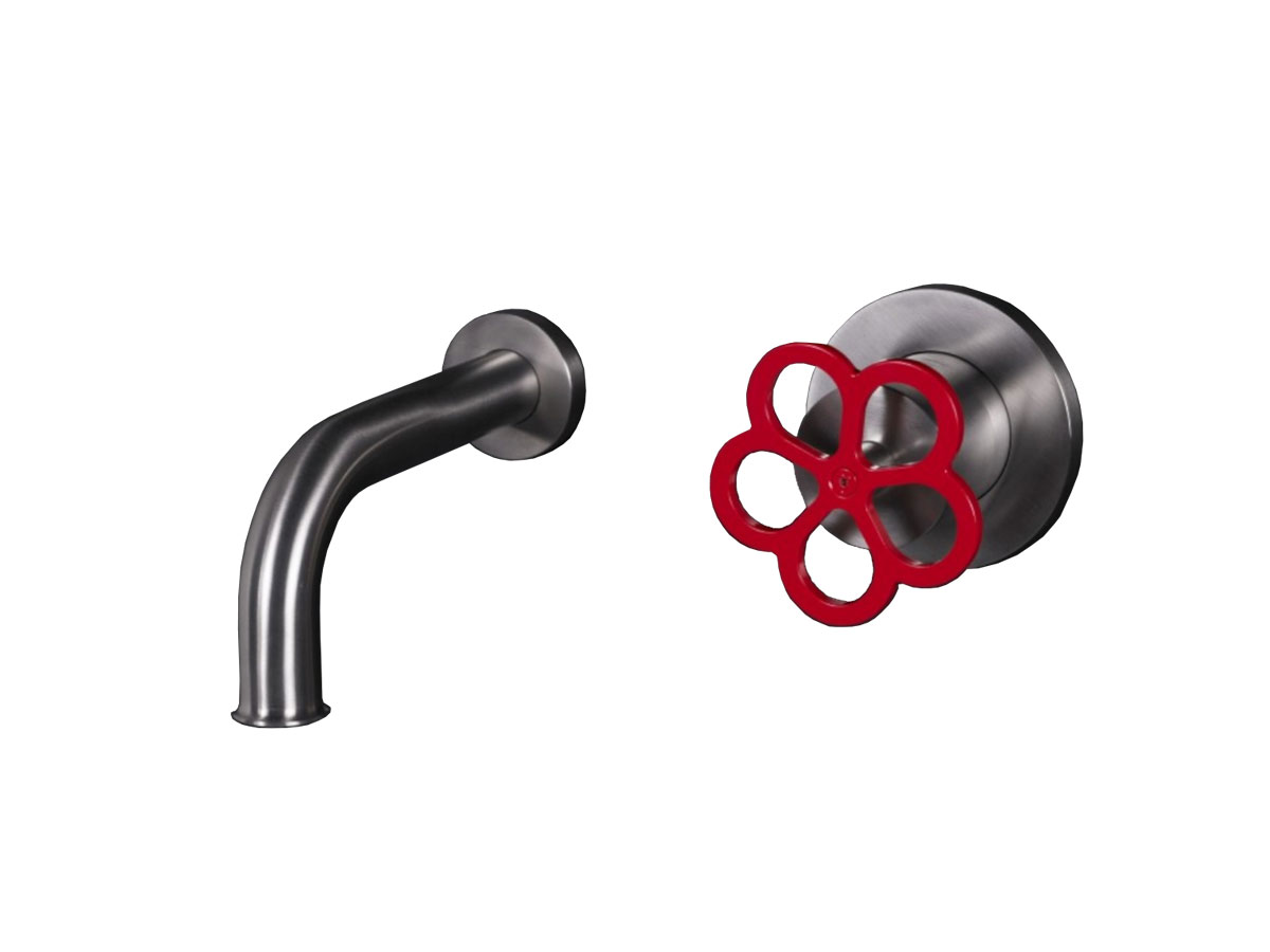Смеситель для раковины Aboutwater Boffi Fantini AW/Pipe, настенный 2 отверстия