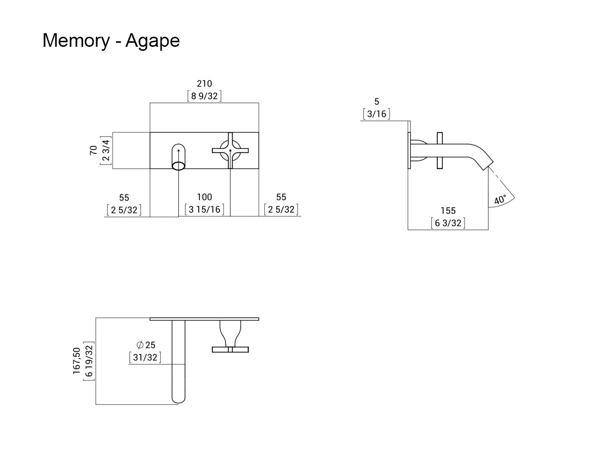 Agape Memory Built-in Single-lever Sink .EMEM334