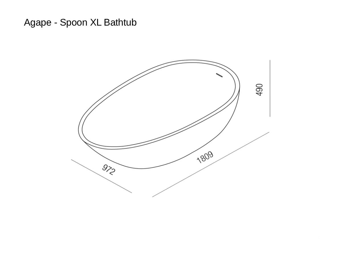 Ванна Agape Spoon XL