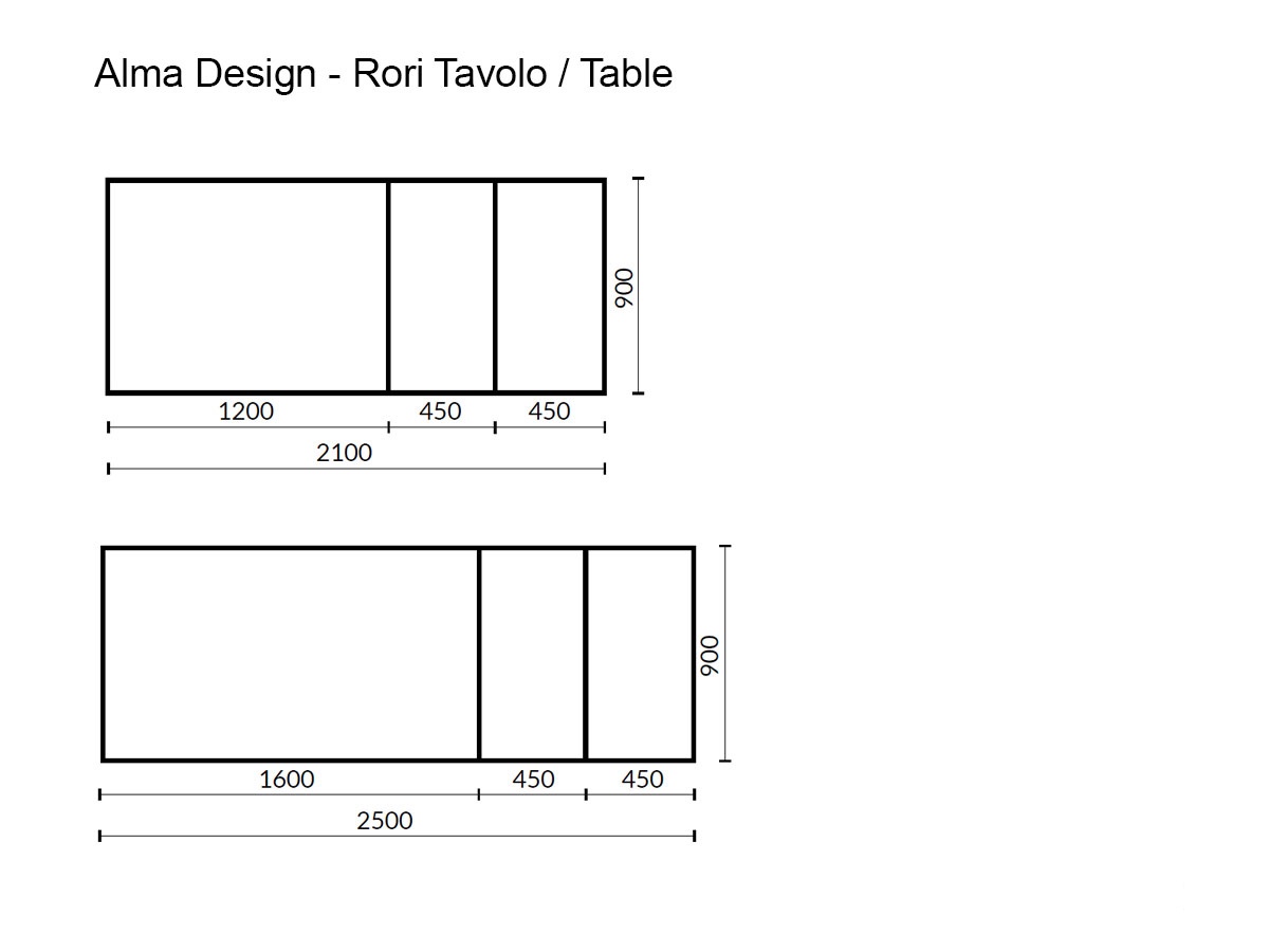 Раздвижной стол Alma Design Rori