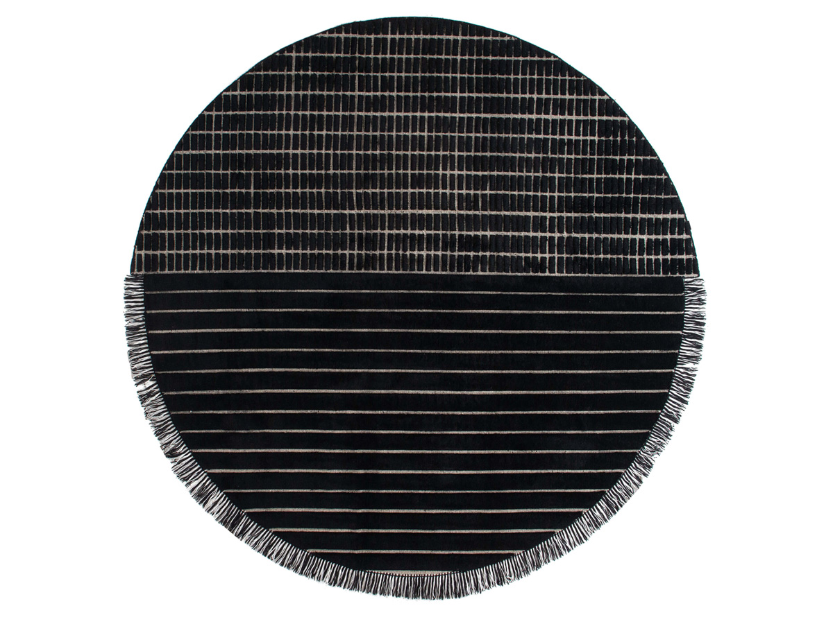 Amini Rd Grid Berber Round Rug