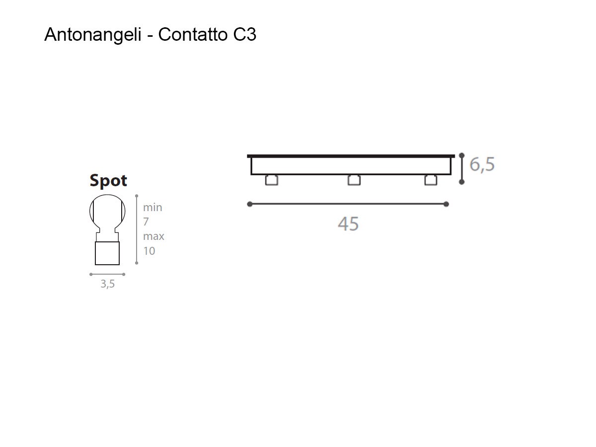 Antonangeli Contatto C3 Ceiling Lamp