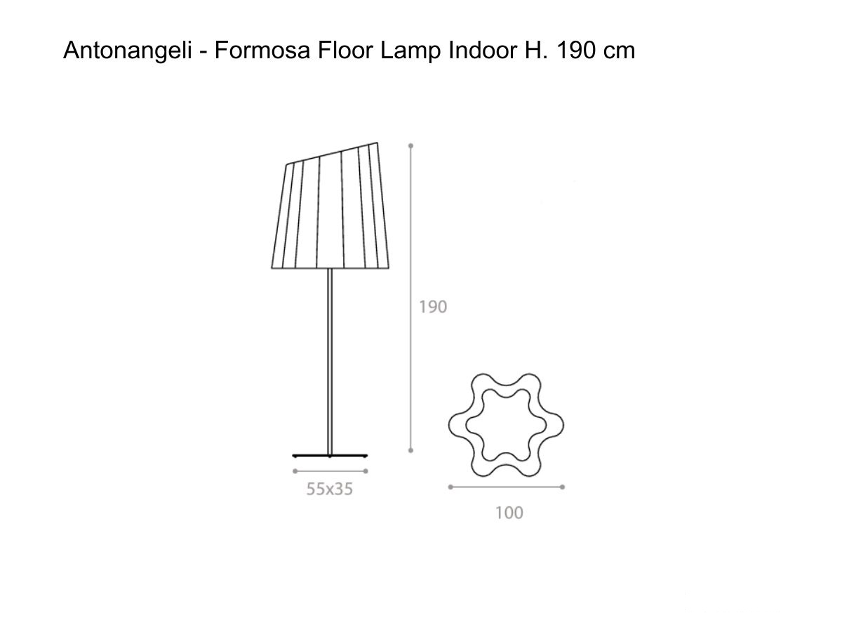 Antonangeli Formosa Floor Lamp H 190 Cm