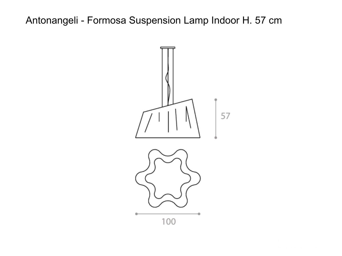 Antonangeli Formosa Suspension Lamp H 57 Cm