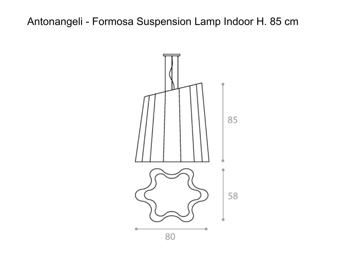 Antonangeli Formosa Suspension Lamp H 85 Cm