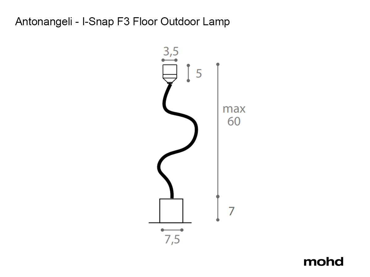 Уличный торшер Antonangeli I-Snap F3 Floor