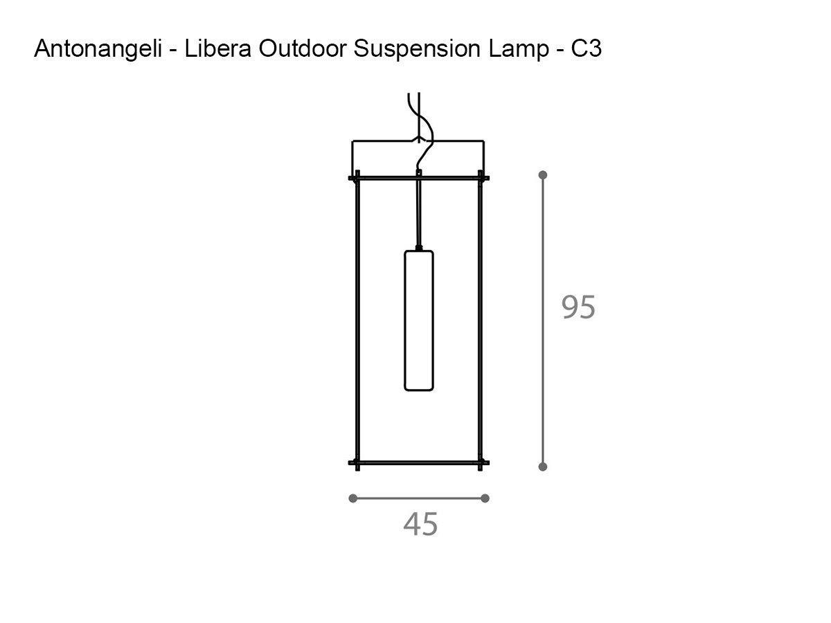 Antonangeli Libera Outdoor Suspension Lamp C3