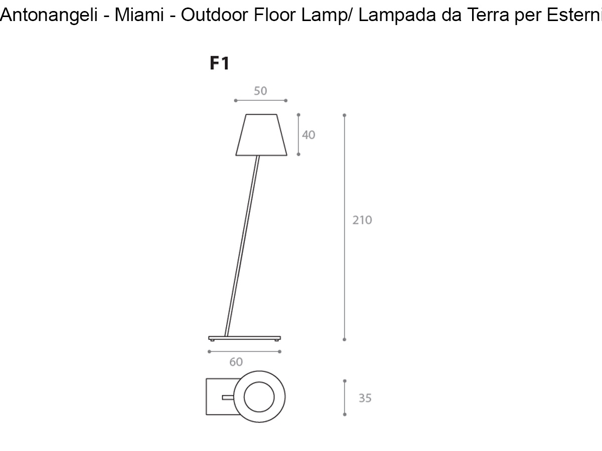 Antonangeli Miami Outdoor Floor Lamp