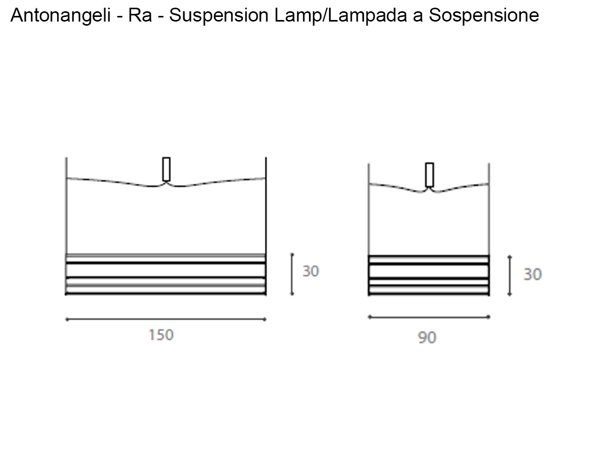 Antonangeli Ra Open Suspension Lamp Indoor