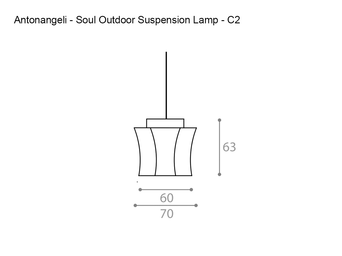 Antonangeli Soul Outdoor Suspension Lamp C2