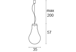 Antonangeli Vivaedison Suspension Lamp