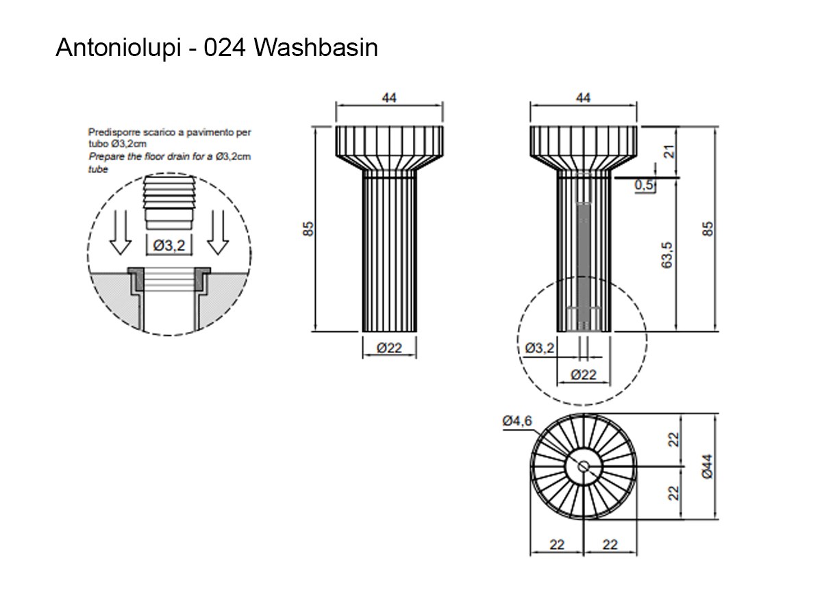 Antoniolupi 024 Pedestal Washbasin