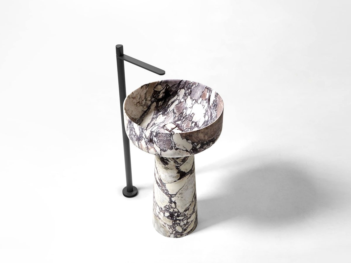 Antoniolupi Albume Freestanding Washbasin Calacatta Viola Marble