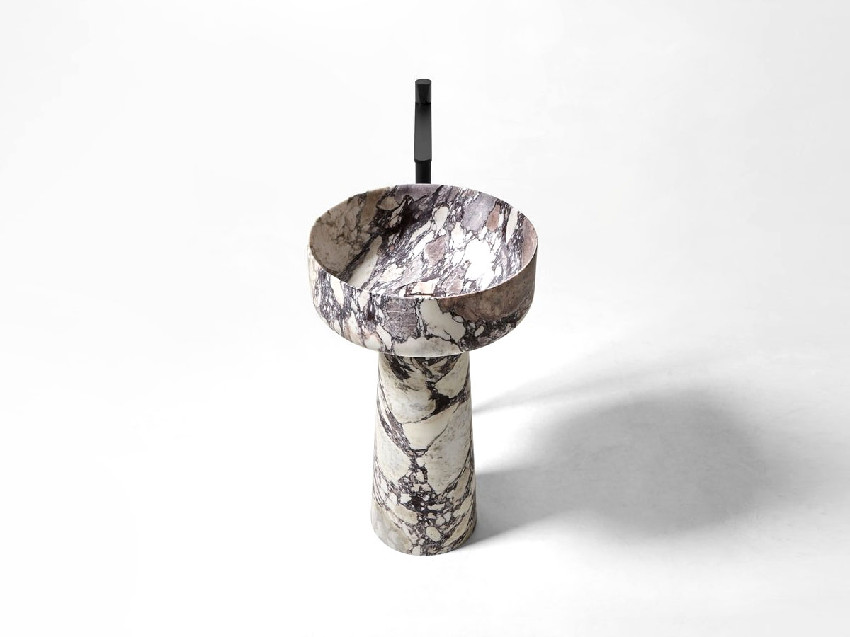 Antoniolupi Albume Freestanding Washbasin Calacatta Viola Marble