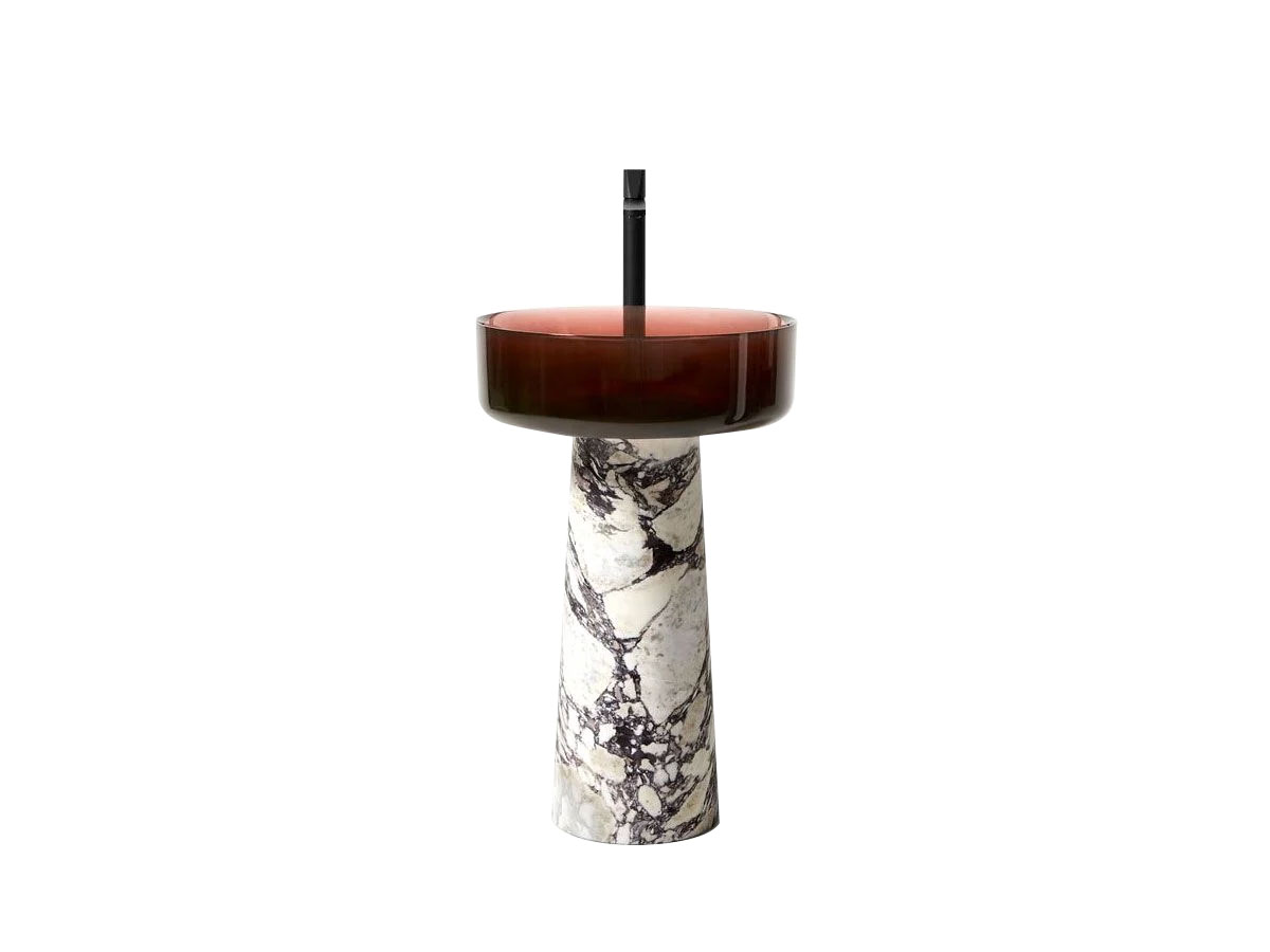 Antoniolupi Albume Freestanding Washbasin Melograno Calacatta Viola Marble