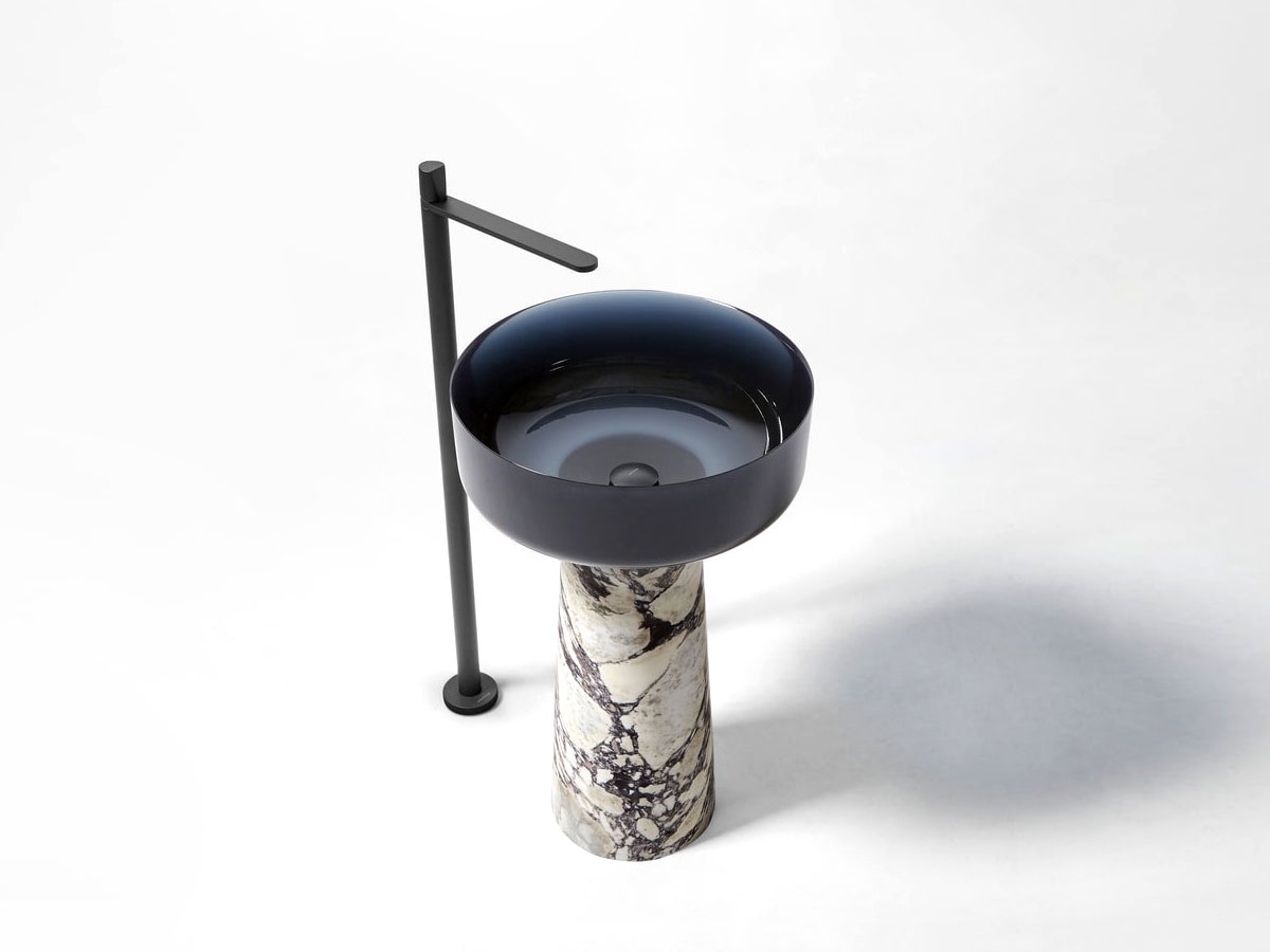 Antoniolupi Albume Freestanding Washbasin Notturno Calacatta Viola Marble