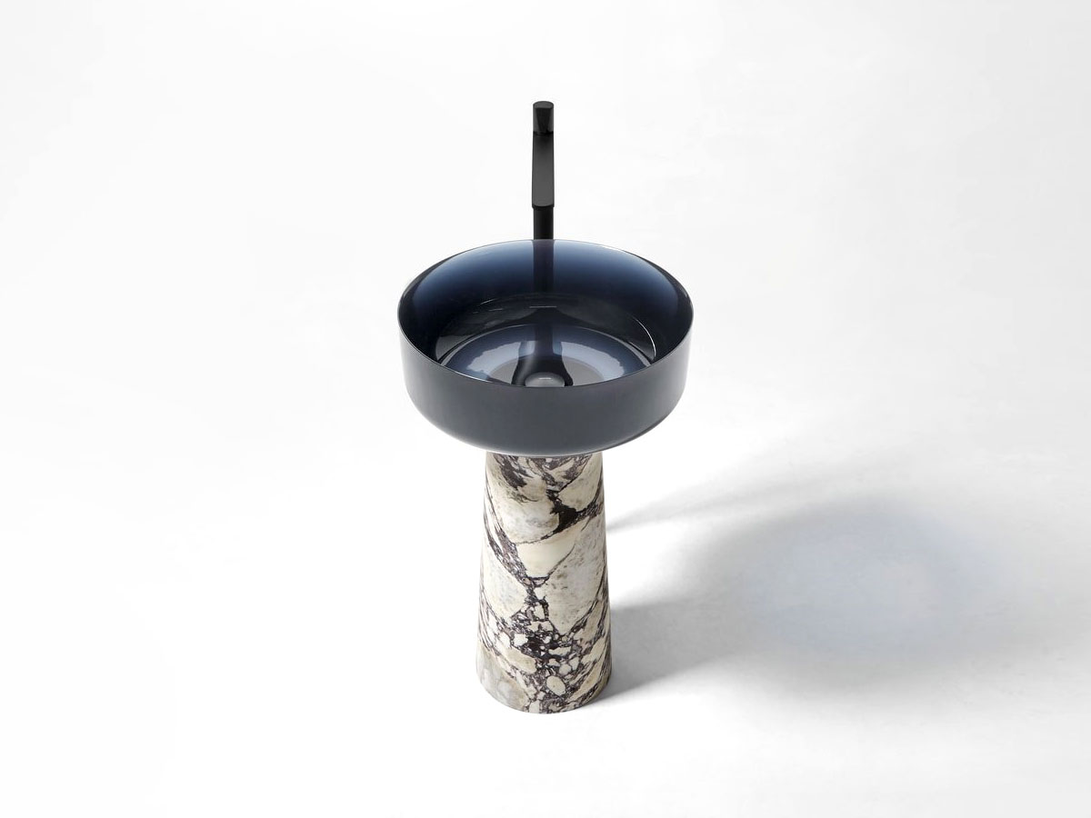 Antoniolupi Albume Freestanding Washbasin Notturno Calacatta Viola Marble