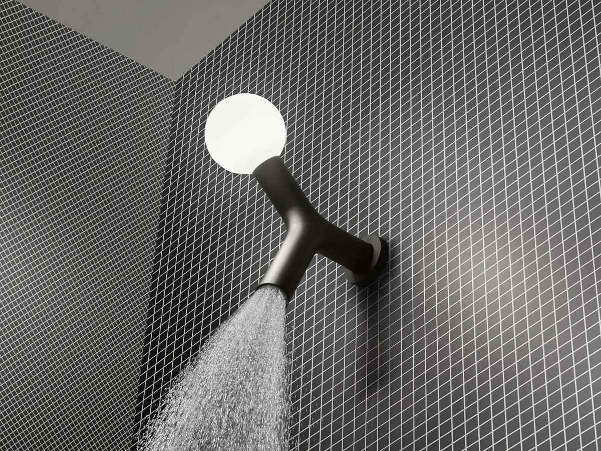 Antoniolupi Apollo2 Wall Mounted Showerhead With Lighting