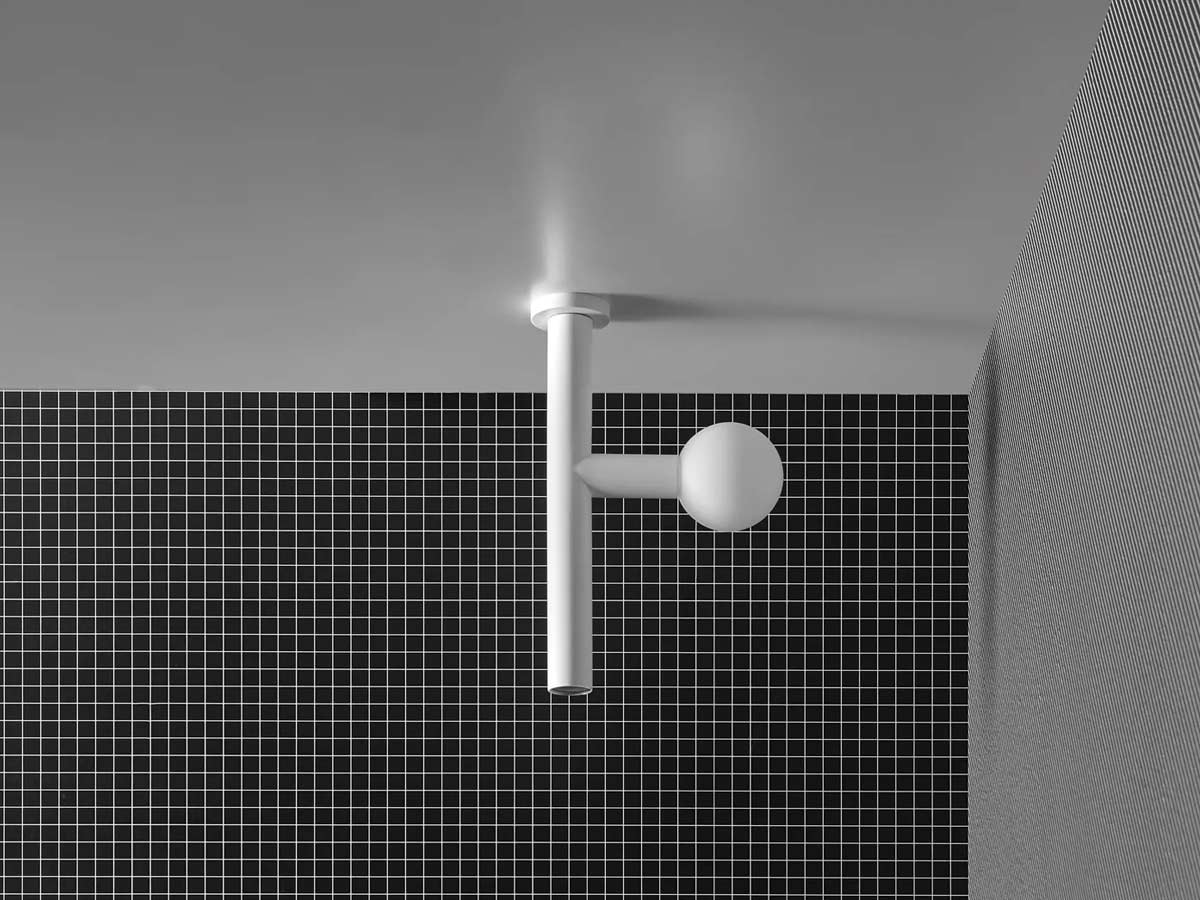 Antoniolupi Apollo3 Ceiling Mounted Showerhead With Lighting