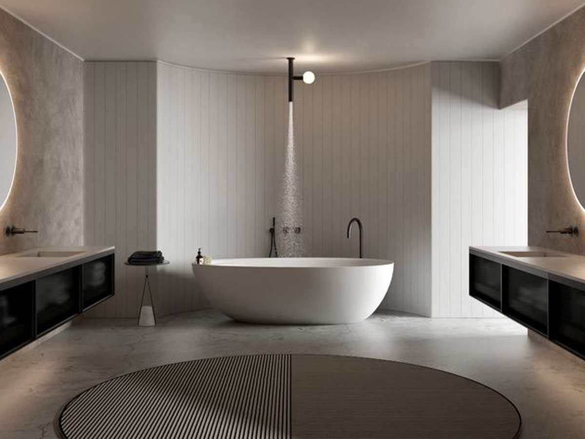 Antoniolupi Apollo3 Ceiling Mounted Showerhead With Lighting