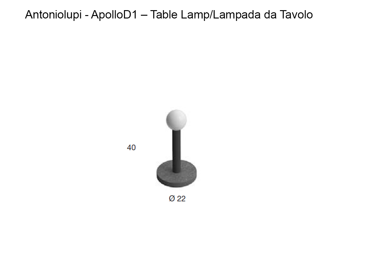Antoniolupi Apollod1 Table Lamp