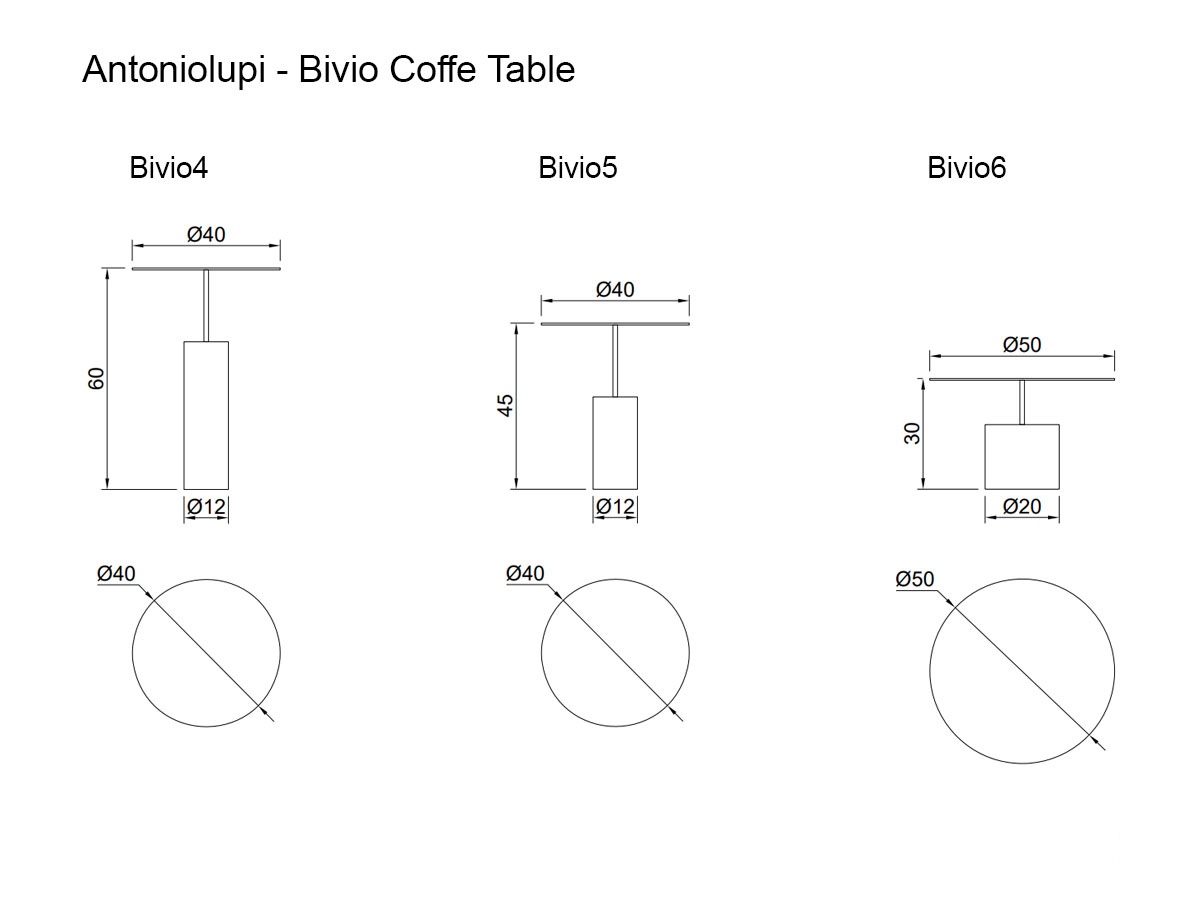 Antoniolupi Bivio Coffee Table