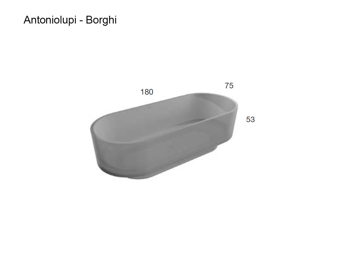 Antoniolupi Borghi Bathtub Cristalmood
